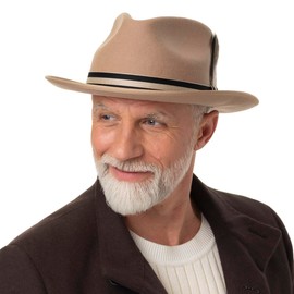 Stetson Adelaide Fedora Wool Hat Men's Summer Winter, charcoal