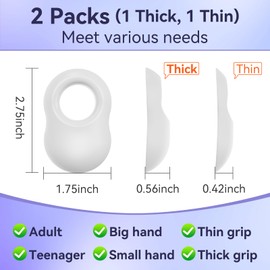 Paquete de 2 y 2 protectores de pulgar de béisbol para bateadores profesionales, ayuda de entrenamiento de bateadores, protector de pulgar y agarre de bateo, reduce la picadura de murciélago, color