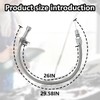 HaeKap Silver Firewall Mounted Flex Transmission Dipstick-Stainless Braided Hose Replacement