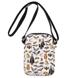 G2TUP Bat Crossbody Bag Bat Themed Gifts Bat Species Gifts Vampire Bat Gift Bat Lover Shoulder Bag (BAT CB1 CA)
