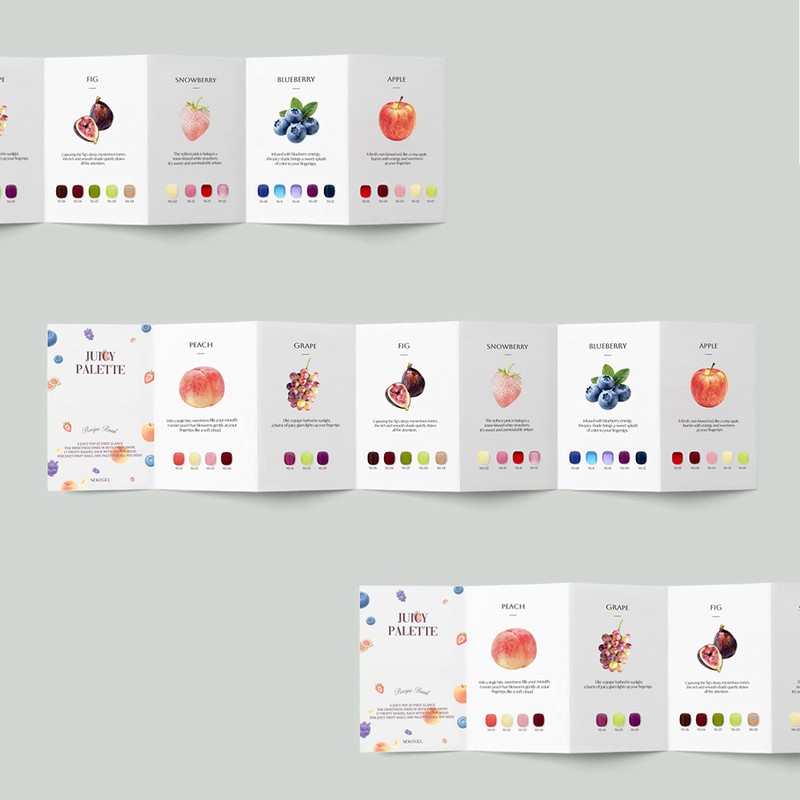 classic nail Nekogel Juicy Palette Fig Nail Fruit Syrup Gel