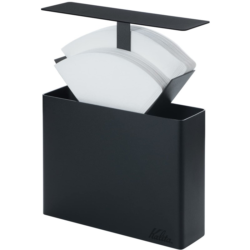 Carita Kalita Coffee Filter Case Black Dust Guard with Lid