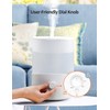 homasy 2in1 Humidifiers for Bedroom 2.5L Cool Mist Humidifier &Diffuser