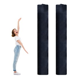 letsinstyle Pack of 2 24 x 116 Inch Large Carpet Storage Bags Black Moving Bag Rolled Oxford Fabric for Carpets Storage Bags with Drawstring