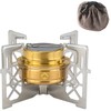 Camping Moon Alcohol Burner, Multi-Cloth Trivet, Storage Bag Included, Stainless