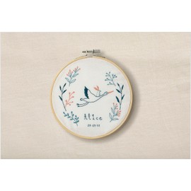 DMC - Embroidery Kit - Stork Embroidery - Gift of Stitch