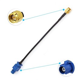 Eightwood Fakra C Plug to SMA Plug Male Car GPS Antenna Cable 6 inch for Vehicle GPS Navigation Radio Stereo Head Unit GPS Receiver