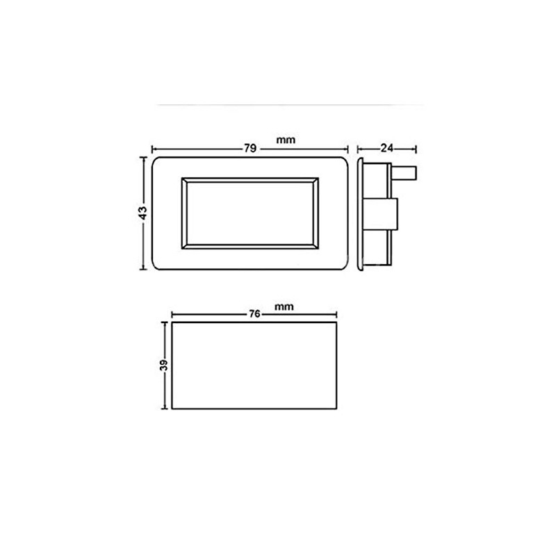 DC 0-199.9mV 200mV Blue LCD Digital Volt Panel Meter Voltmeter