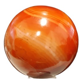 Mineralist Collection Carnelian Sphere - Symbol of Vitality and Courage - Ideal for Creativity, Motivation, and Elevating Home Decor - 1 lb