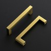 Ravinte 3 Pack Gold Cabinet Pulls 4-1/2 Inch Brushed Brass