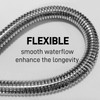 HOMYEP Flexible Shower Hose Stainless Steel Handheld Shower Head Attachment