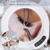 10X Magnifying Glass with Light and Stand, Real Glass Lens,