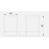 Housler® Brushed Brass (Gold) Square Bathroom accessories (Sq.BB.Tumbler)