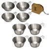DOD SC4-763-SL Stainless Steel, 4 x Sierra Cups, 4 Deep