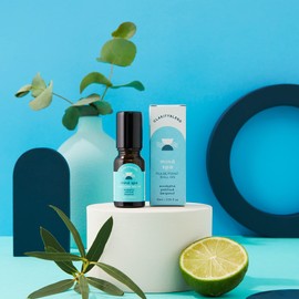 Clarity Blend Aromatherapy - Roller Ball to Calm Anxiety & Relieve Stress - Eucalyptus (Organic), Patchouli, Lemongrass, Bergamot - 100% Pure and Natural Essential Oils - 10 ml