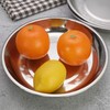 Parlynie Set of 4 Serving Plate, Dinner Plates, Stainless Steel