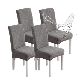 YUEANG Waterproof Dining Chair Covers, Chair Covers for Dining Room, Stretch Chair Covers Parsons Chair Slipcover, Removable, Washable for Dining Room Kitchen Chair Protector Cover