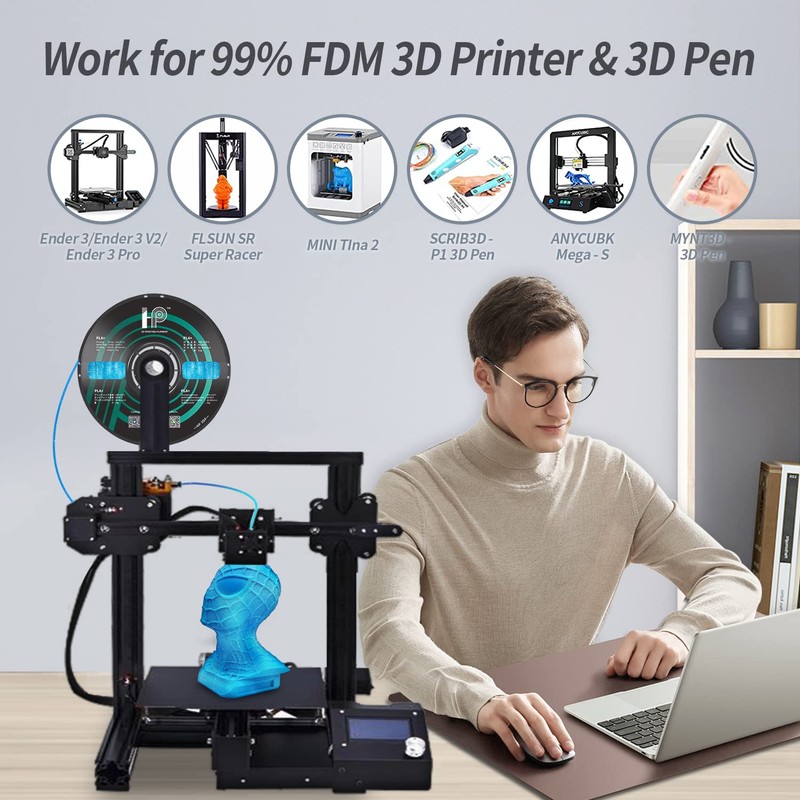 HP3DF PLA Filament, Silk PLA, 3D Printer Filament, PLA Filament