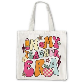 OTOUO Canvas Tote Bag - Teacher's Retirement Gift, Trendy Shoulder Tote for Women