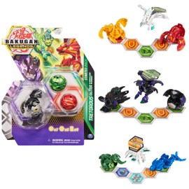 Bakugan 'Legends' 2023 Starter Pack with 3 Bakugan (1 Ultra and 2 Basic Balls), Various Variations, for Children from 6 Years