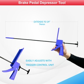 YSSNIUTOOL Brake Pedal Depressor Tool Adjustable Depressor for Car Brake, Accelerator and Clutch Pedal,Clutch Pedal Depressor, Specialty Tools for Auto (Blue)