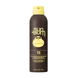 Sun Bum Original SPF 15 Sunscreen Body Spray - Broad Spectrum Moisturizing Sunscreen with Vitamin E - Hawaii 104 Act Compliant (Made without Octinoxate & Oxybenzone) - 6 oz