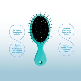 HARDLINE | Cepillo desenredante para cabello. Caja con 3 pzs