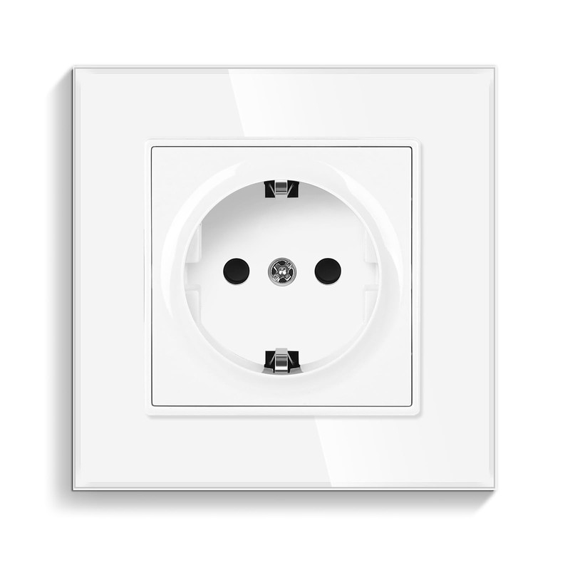 CNBINGO Schuko Single Socket with Claws - Single Wall Socket