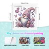 Tontut Diamond Art Painting Kit, Gnome with Purple Hat Surrounded