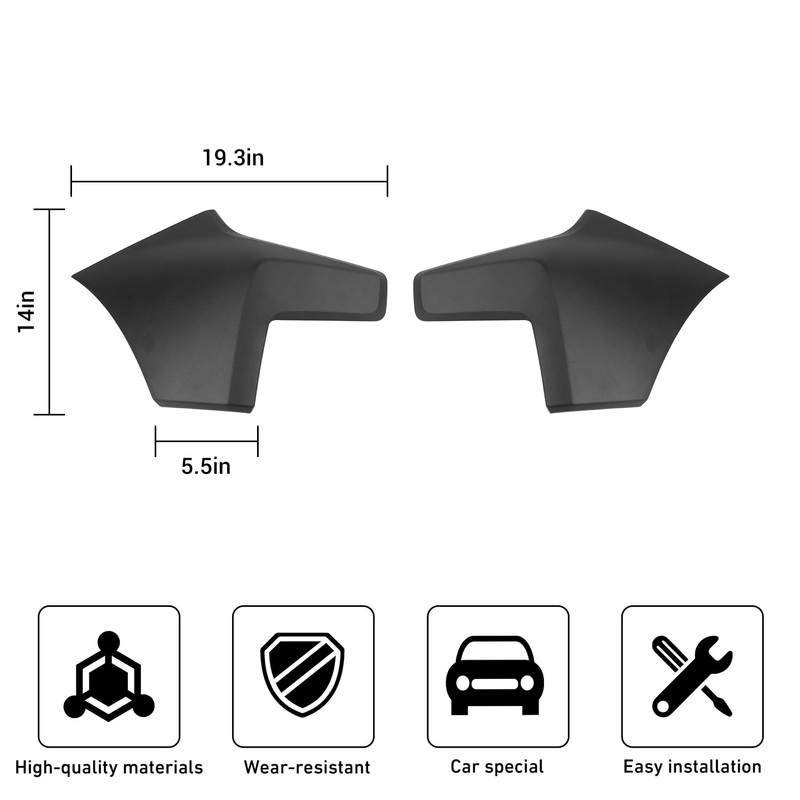 Linskip Side Bumper Headlight & Fender Outer Filler Guard Covers