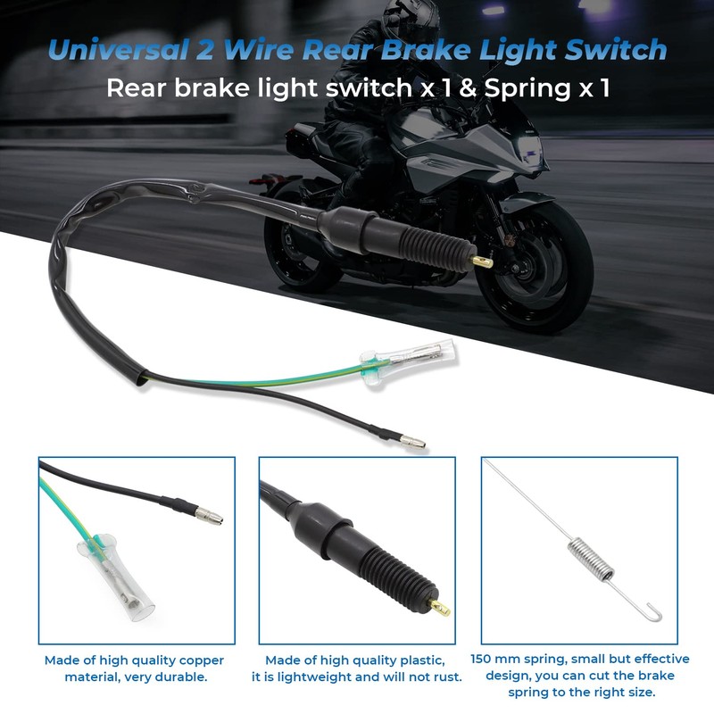 Alpha Rider Universal 2 Wire Rear Brake Light Switch Rear
