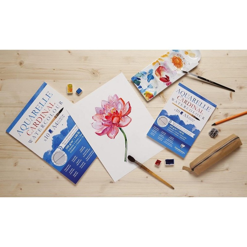Clairefontaine Cardinal Watercolour Pad A4 300gsm