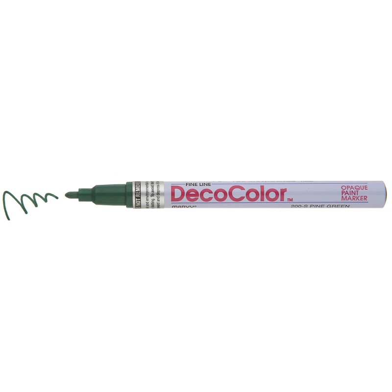 Uchida 200-C-72 Marvy Deco Color Fine Point Paint Marker, Pine