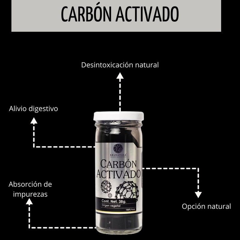 Carbón Activado En Polvo Gaero Shop | 38 Gramos