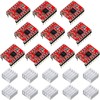 10 Pieces Stepper Motor Driver Module with Heat Sink Compatible