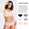 PURILINE 6 Pack Women's Underwear, Mid Waisted Seamless Panties for