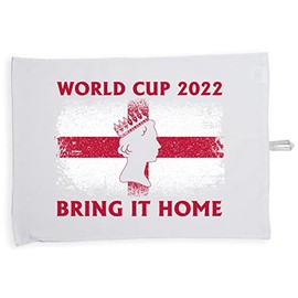 Hippowarehouse Bring it Home - World Cup Queen Elizabeth Tea Towel Eco Printed Dish Cloth Kitchen accessory 50cmx70cm 100% Cotton