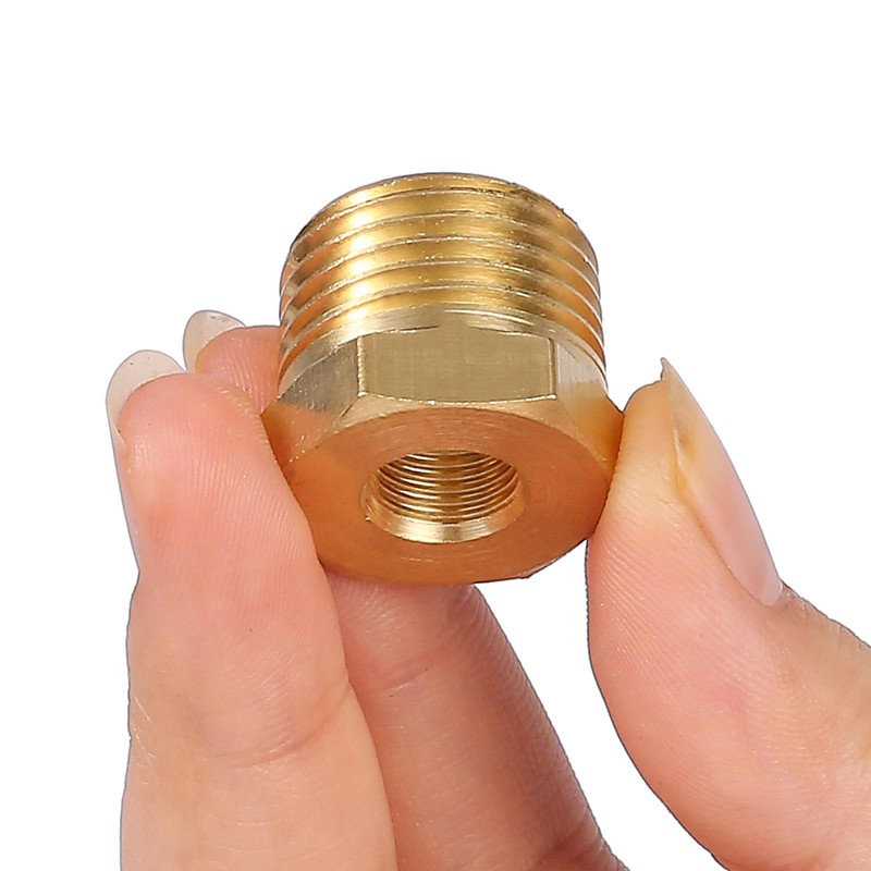 BILAL 1/2" Male x 1/8" Female NPT Reducer Hex Bushing,