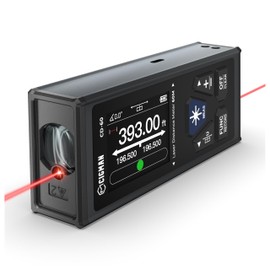 CIGMAN Dual Laser Distance Meter 393ft/120M Bilateral Laser Measurement Tool Rechargeable Laser Measure with M/in/Ft Multiple Units Multifunctional Laser Measure(Laser Level is Class II,Output<1mW)