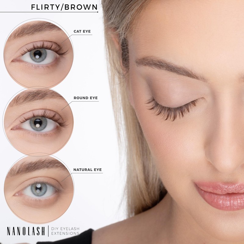 Set for Cluster Eyelashes for DIY Eyelash Extension at Home