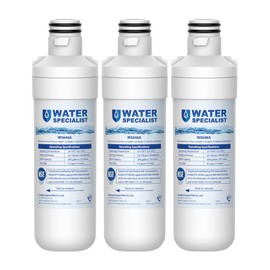 Waterspecialist LT1000PC ADQ747935 Replacement for LG® LT1000P®, LT1000PCS, LFXC24796S, LMXS28626S, LFXS26973S, ADQ74793501, ADQ74793502, 46-9980, 9980 Refrigerator Water Filter, Pack of 3