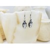 Scarab Earrings - Antique Silver Finish