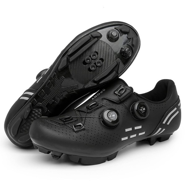 morytrade MTB Shoes Binding Cycle Shoes Bicycle Shoes SPD, Black