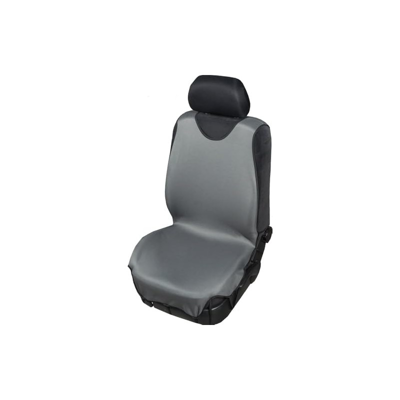 Single seat cover Front T-Shirt Grey Compatible Airbag Tg Unica