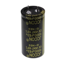 2 Pieces 63V 6800UF 2 Pin Solder Snap-in Terminal Electrolytic Capacitor 63 Volt 6800 uF