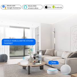 YSRSAI Tuya ZigBee und BLE Multimode Smart Home Gateway WiFi Hub, in Zusammenarbeit, Sprachsteuerung über Alexa Google Home, mit Wecker, Nachtlicht und Sicherheitsalarmfunktionen