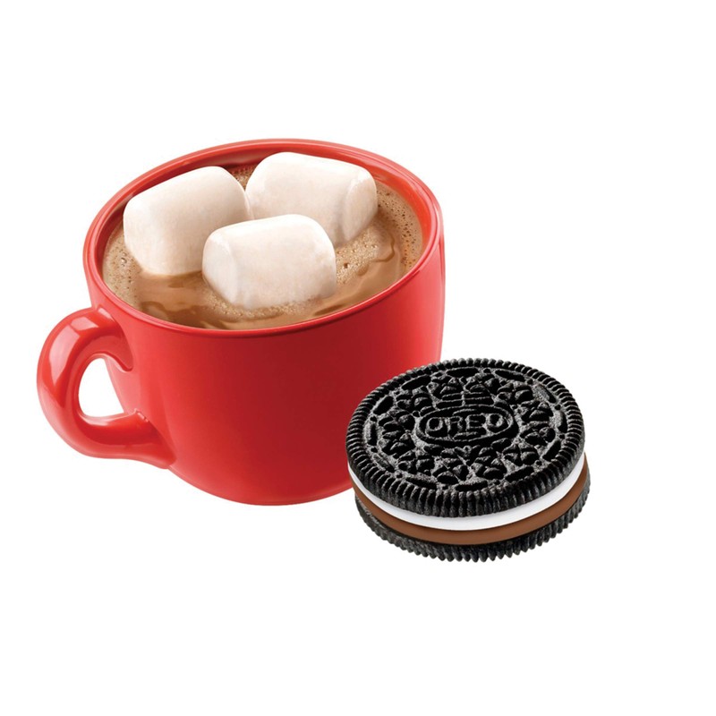 Oreo Hot Cocoa Chocolate Sandwich Cookies, Limited Edition, 10.7 Ounce