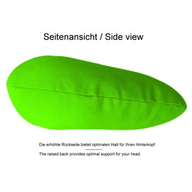 Lemos Home Neck Pillow with Microfibre Filling Neck Pillow, Comfortable Travel Pillow for Airplane, Car, Office, Ideal for Camping, Holiday and Travel Gadgets (Apple Green)