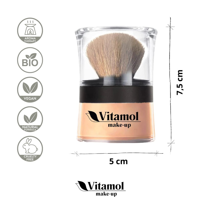 Vitamol Make-up Natural Mineral Powder Organic Natural Micronised Powder 14