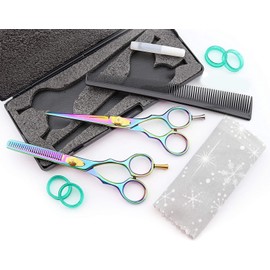 Hairdressing Scissors - Haryali Professional Hair Scissors Set with Thinning Scissors for Hair Styling and Hairdressing Salon